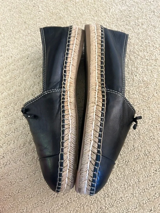 Prada Black Leather Espadrilles - Picture 5 of 7